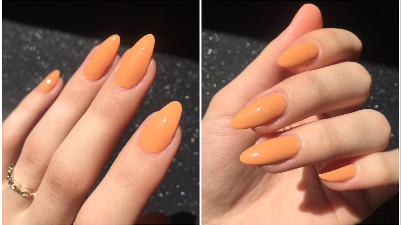 peach color nail polish